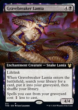 (英)【Foil】墓破りのラミア / Gravebreaker Lamia ★拡張枠★ 【THB】 No.314