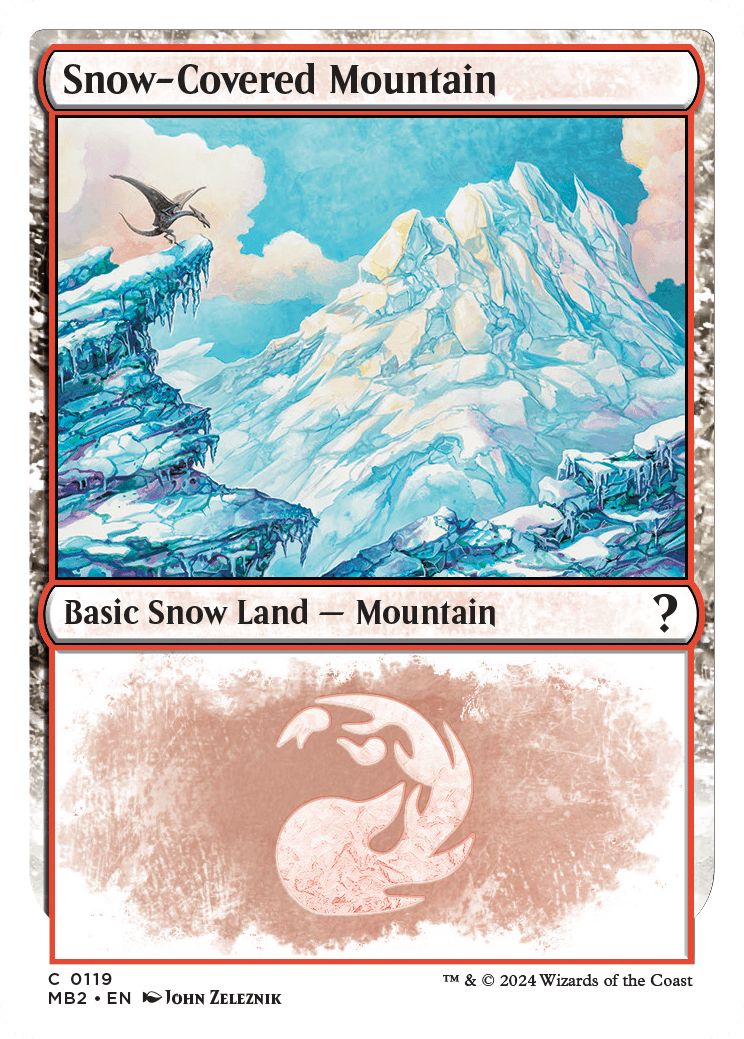(英)冠雪の山 / Snow-Covered Mountain【MB2】 No.119