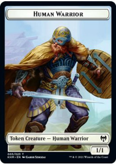 (英)人間・戦士トークン / Human Warrior Token【KHM-TOKEN】 No.003