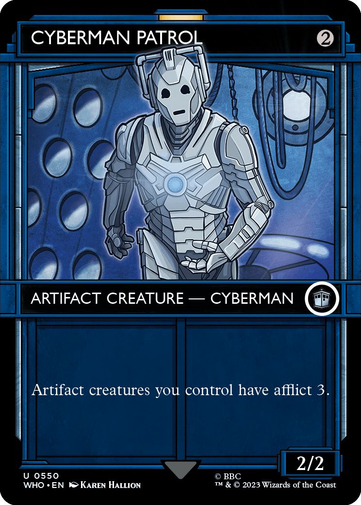 (英)【Foil】サイバーマンの巡回兵 / Cyberman Patrol ★ショーケース枠★(ターディス) 【WHO】 No.0550