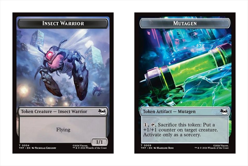 (英)昆虫・戦士トークン / Insect Warrior Token No.004 - ミュータンジェントークン / Mutagen Token No.009【TMT-TOKEN】 No.012