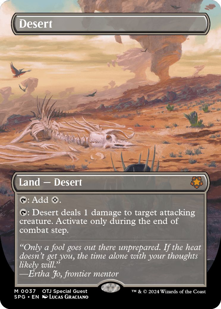 (英)【Foil】砂漠 / Desert ★ボーダーレス★(スペシャルゲスト) 【SPG】 No.037