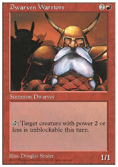 (英)ドワーフ戦士団 / Dwarven Warriors【5ED】 No.222