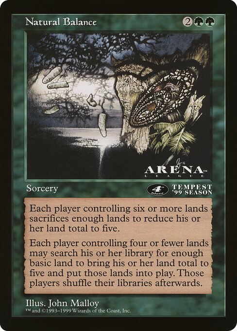 (英)自然の均衡 / Natural Balance【PRM】 アリーナプロモ 4th Place 【Oversized Card】 BIG-PRM-082 ※トーナメントで使用することはできません。