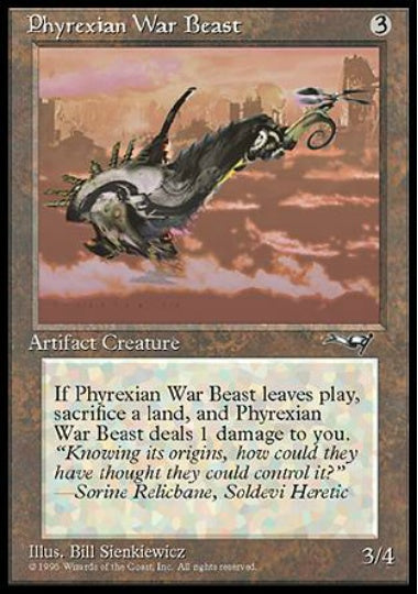 (英)Phyrexian War Beast【ALL】 (右向き) No.127B