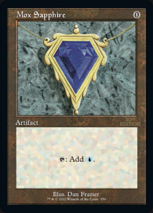 (英)Mox Sapphire【30A】 旧枠加工カード No.559 ※トーナメントで使用することはできません。