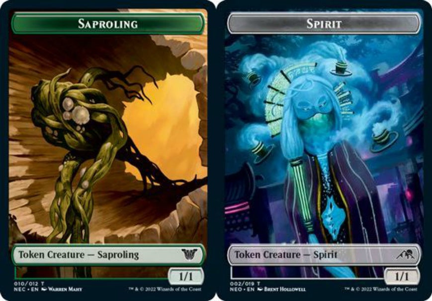 (英)苗木トークン / Saproling Token No.010 - スピリットトークン / Spirit Token【NEC-TOKEN】 No.002
