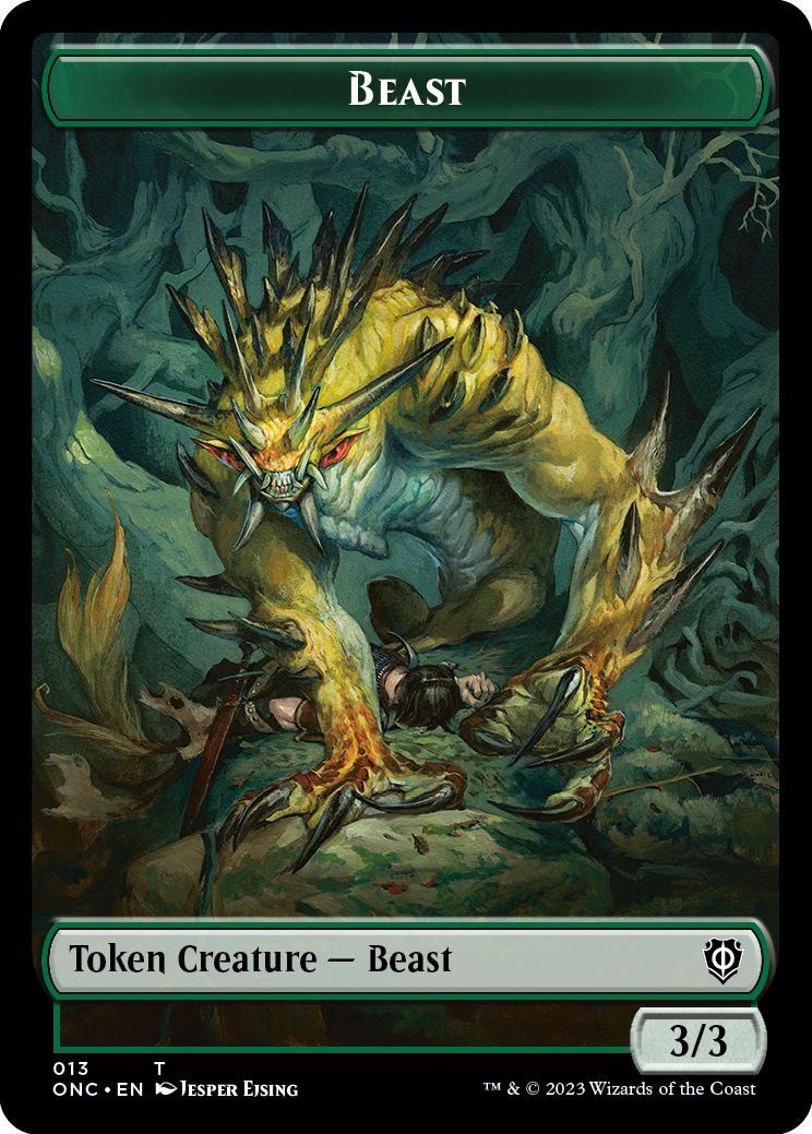 (英)ビーストトークン / Beast Token No.013 - 毒カウンター / Poison Counter【ONC-TOKEN】 No.014