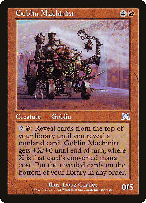 (英)【Foil】ゴブリンの機械技師 / Goblin Machinist【ONS】 No.204