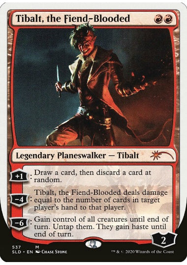 (英)悪鬼の血脈、ティボルト / Tibalt, the Fiend-Blooded【SLD】 Wizards of the Coast Presents: After Great Deliberation, We Have Compiled and Remastered the Greatest Magic: The Gathering Cards of All Time, Ever No.537