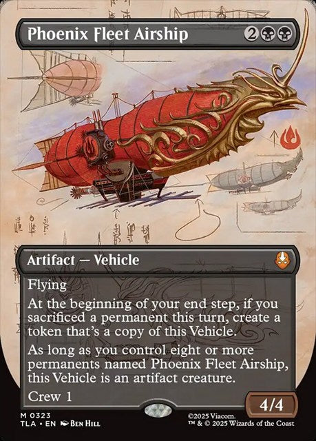 (英)不死鳥艦隊の飛行船 / Phoenix Fleet Airship ★ボーダーレス★(「実地調査」カード) 【TLA】 No.323