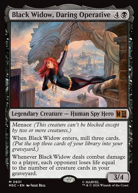 (英)大胆不敵な諜報員、ブラック・ウィドウ / Black Widow, Daring Operative【MSC】 No.831