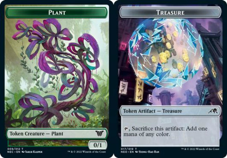 (英)植物トークン / Plant Token No.009 - 宝物トークン / Treasure Token【NEC-TOKEN】 No.17
