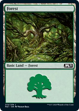 (英)【Foil】森 / Forest【M21】 No.272
