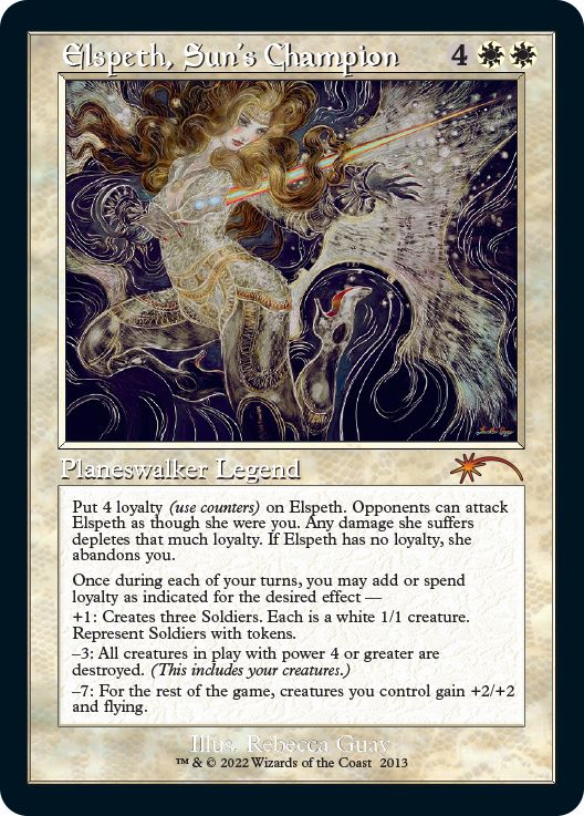 (英)【Foil】太陽の勇者、エルズペス / Elspeth, Sun's Champion【SLC】旧枠 30th Anniversary Countdown Kit No.2013