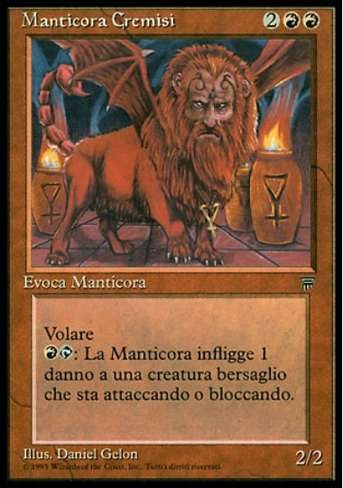(イタリア語)Manticora Cremisi / Crimson Manticore【LEG】 No.140