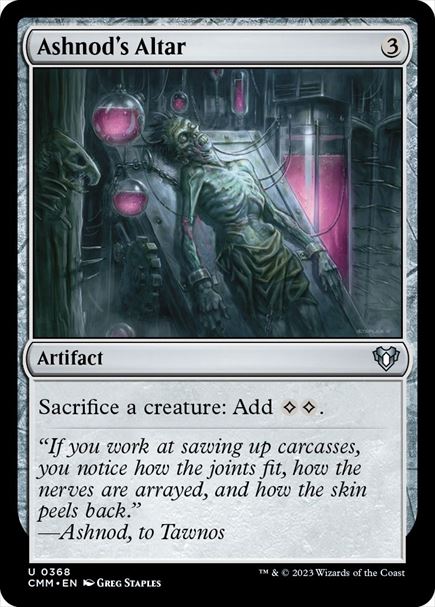 (英)【Foil】アシュノッドの供犠台 / Ashnod's Altar【CMM】 No.0368