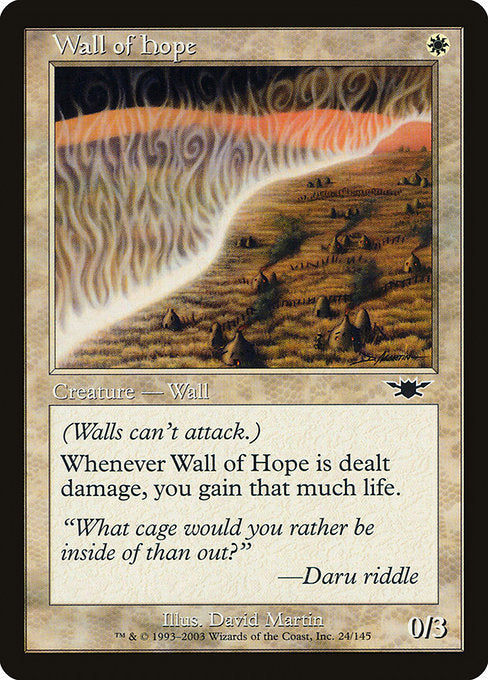 (英)【Foil】希望の壁 / Wall of Hope【LGN】 No.024