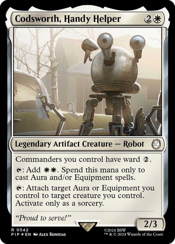 (英)【Surge-Foil】有能な執事、コズワース / Codsworth, Handy Helper【PIP】 No.0542