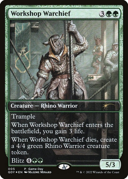 (英)【Foil】作業場の戦長 / Workshop Warchief【PRM】ゲームデープロモ No.048