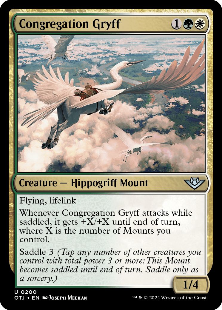 (英)【Foil】集いのグリフ / Congregation Gryff【OTJ】 No.200