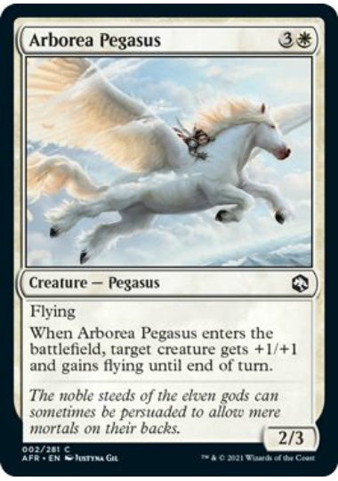 (英)【Foil】アルボレーアのペガサス / Arborea Pegasus【AFR】 No.002