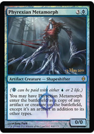 (英)【Foil】ファイレクシアの変形者 / Phyrexian Metamorph【NPH】プレリリースプロモ No.042