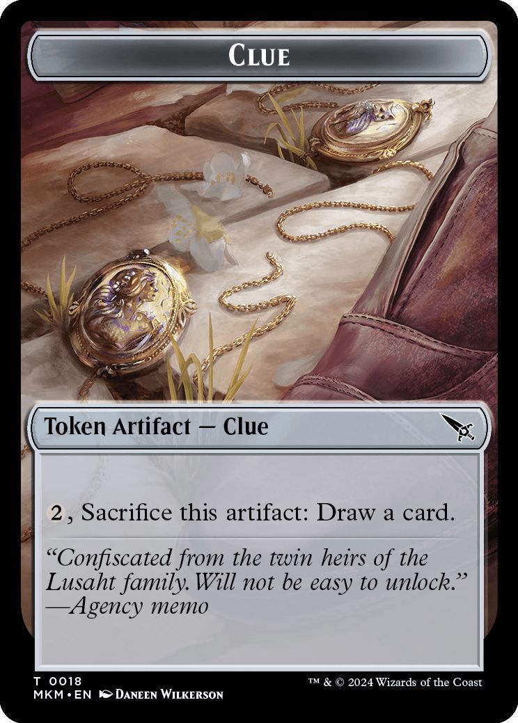 (英)手掛かりトークン / Clue Token【MKM-TOKEN】 No.018
