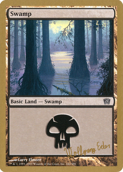 (英)沼 / Swamp【WC03】 World Championship Decks 2003 Wolfgang Eder 金枠 No.117