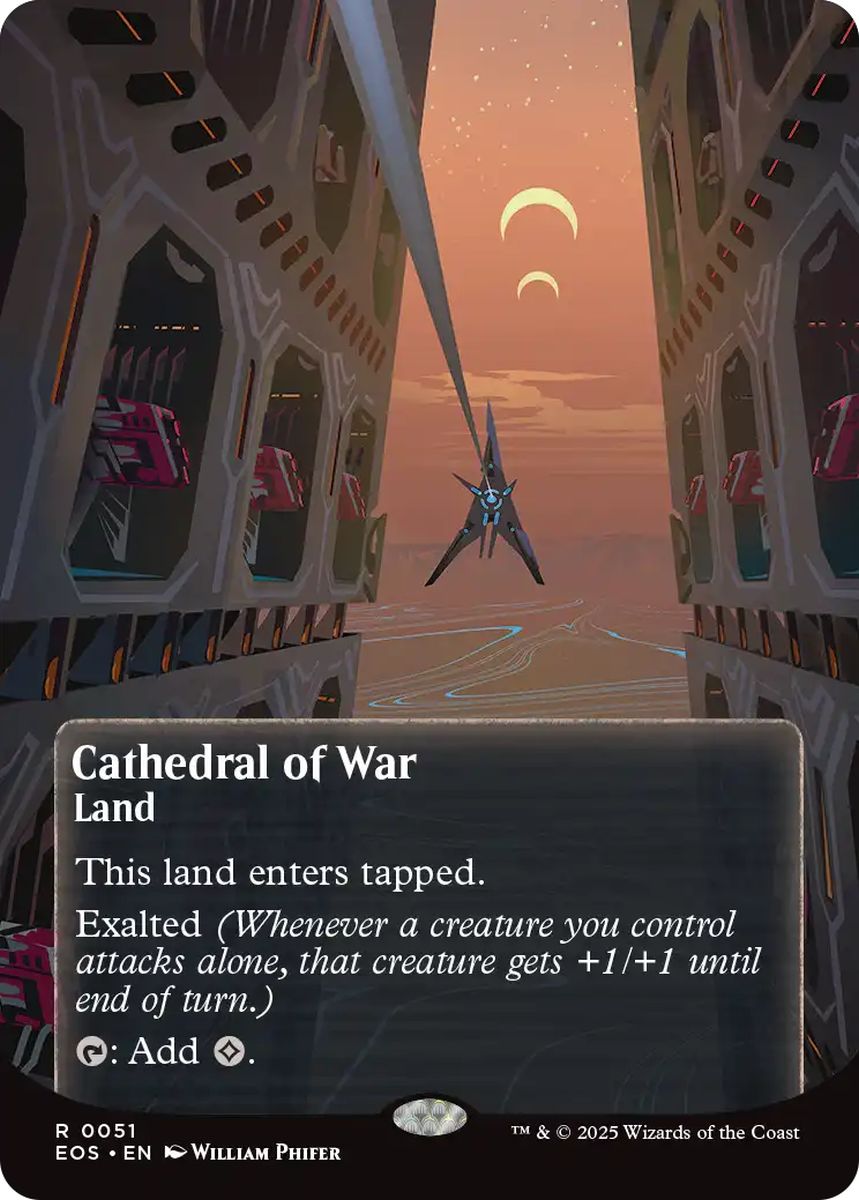 (英)【Foil】戦の大聖堂 / Cathedral of War ★ボーダーレス★(「星景ポスター」) 【EOS】 No.051