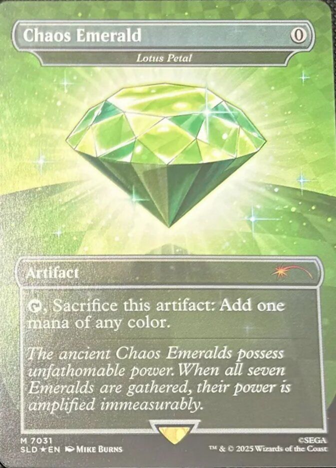 (英)【Foil】Chaos Emerald[水蓮の花びら / Lotus Petal]【SLD】 Secret Lair x Sonic: Friends & Foes No.7031