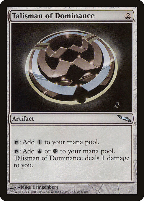 (英)【Foil】威圧のタリスマン / Talisman of Dominance【MRD】 No.253