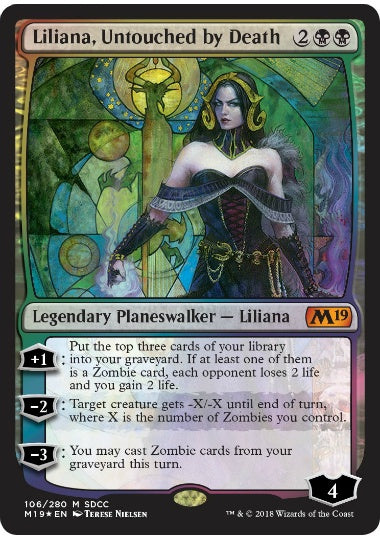 (英)【Foil】死が触れぬ者、リリアナ / Liliana, Untouched by Death【PRM】SDCC2018プロモ No.047