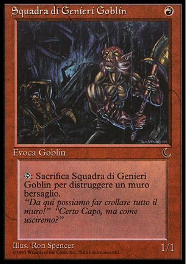(イタリア語)Squadra di Genieri Goblin / Goblin Digging Team【DRK】 No.065