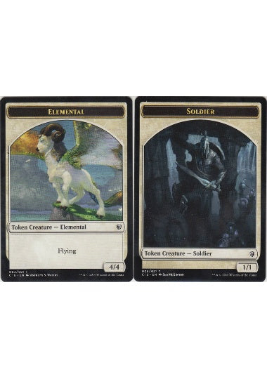 (英)エレメンタルトークン / Elemental Token No.003 - 兵士トークン / Soldier Token【C16-TOKEN】 No.005