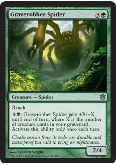 (英)【Foil】墓荒らし蜘蛛 / Graverobber Spider【BNG】 No.122