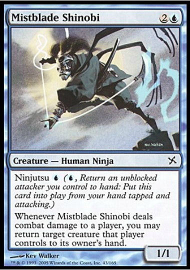 (英)【Foil】霧刃の忍び / Mistblade Shinobi【BOK】 No.043