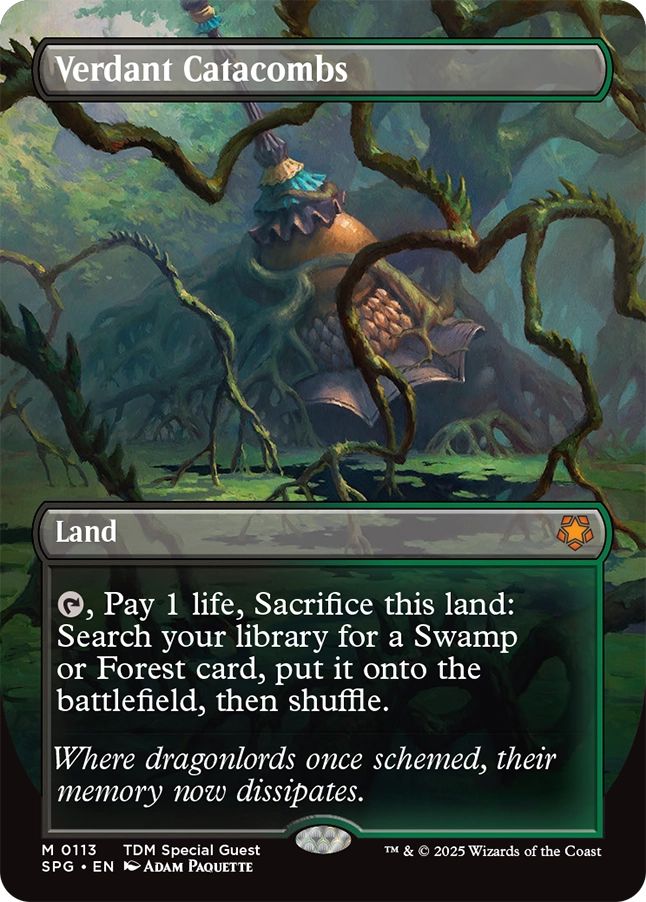 MTG 新緑の地下墓地 TDM Special Guest Foil 英)【Foil】新緑の地下墓地 / Verdant Catacombs ☆ボーダーレス