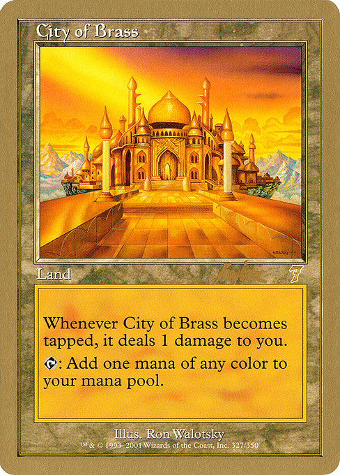 (英)真鍮の都 / City of Brass【WC02】 World Championship Decks 2002 Brian Kibler 金枠 No.079