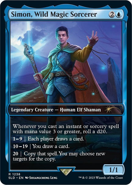 (英)Simon, Wild Magic Sorcerer【SLD】 Secret Lair x Dungeons & Dragons: Honor Among Thieves No.1238