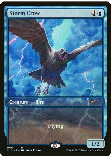 (英)【Foil】嵐雲のカラス / Storm Crow【SLD】Wizards of the Coast Presents: After Great Deliberation, We Have Compiled and Remastered the Greatest Magic: The Gathering Cards of All Time, Ever No.060