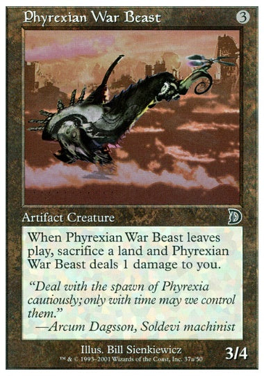 (英)Phyrexian War Beast【DM】 (右向き) No.037A