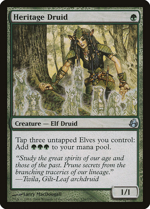 (英)【Foil】遺産のドルイド / Heritage Druid【MOR】 No.126