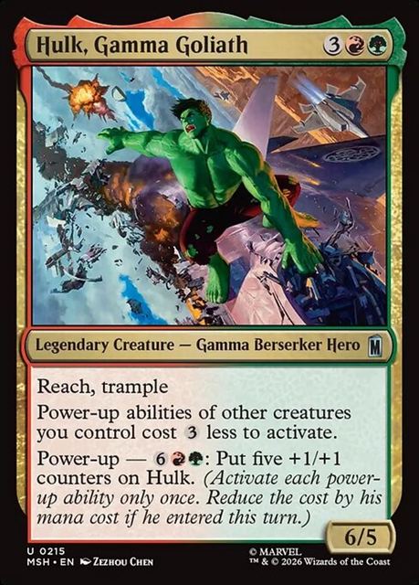 (英)【Foil】ガンマ線の巨人、ハルク / Hulk, Gamma Goliath【MSH】 No.215