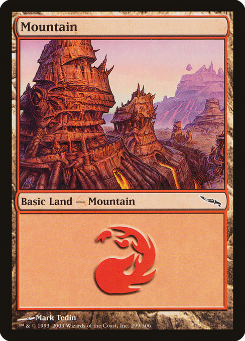 (英)【Foil】山 / Mountain【MRD】 No.299