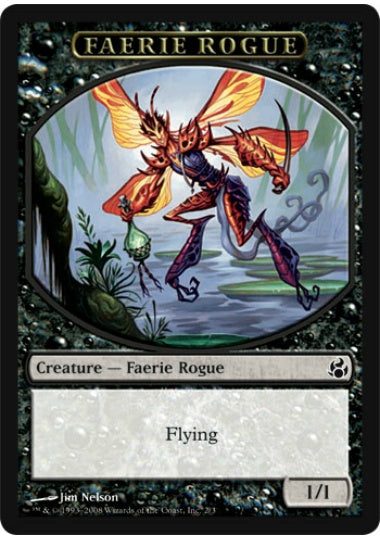 (英)フェアリー・ならず者トークン / Faerie Rogue Token【MOR-TOKEN】 No.002