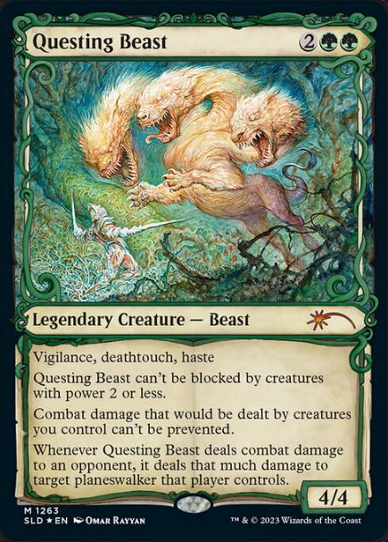 (英)【ハローFoil】探索する獣 / Questing Beast【SLD】 Showcase: March of the Machine Vol. 1 No.1263