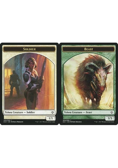 (英)兵士トークン / Soldier Token No.001 - ビーストトークン/Beast Token【ANN-TOKEN】 No.004