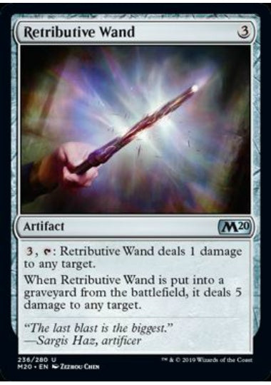 (英)【Foil】報復のワンド / Retributive Wand【M20】 No.236