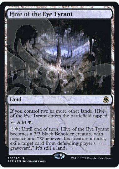 (英)【Foil】目玉の暴君の住処 / Hive of the Eye Tyrant ★アンパサンド・カード★【AFR】 No.258